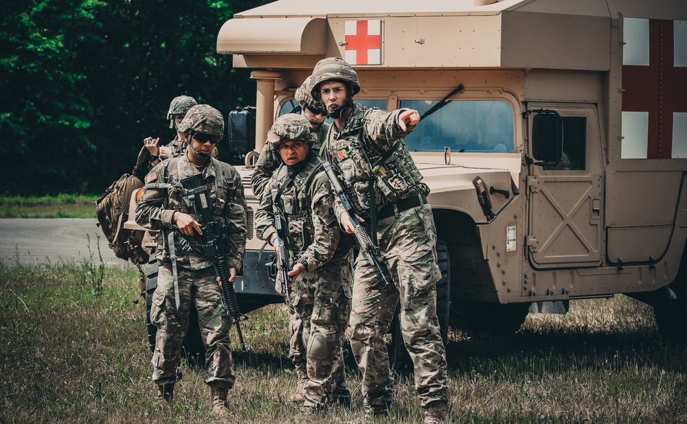 Field hospital conducts medical simulations