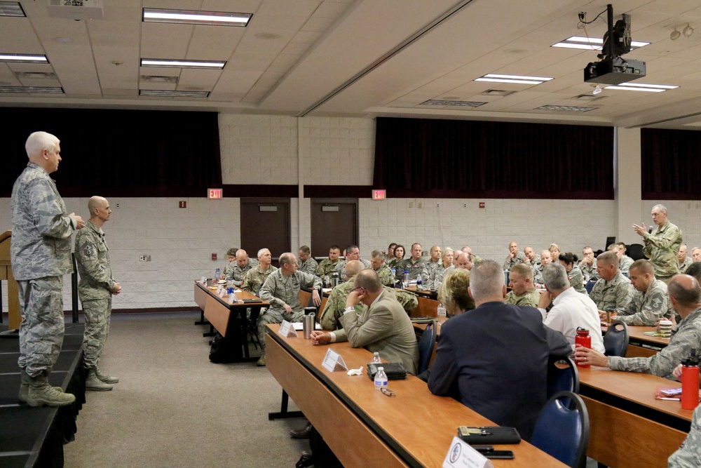 Wisconsin National Guard Airmen meet director of the Air National Guard during base visits