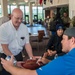 Detroit Lions Visit the Warrior Cafe