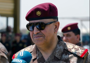 General Kenani speaks to the press