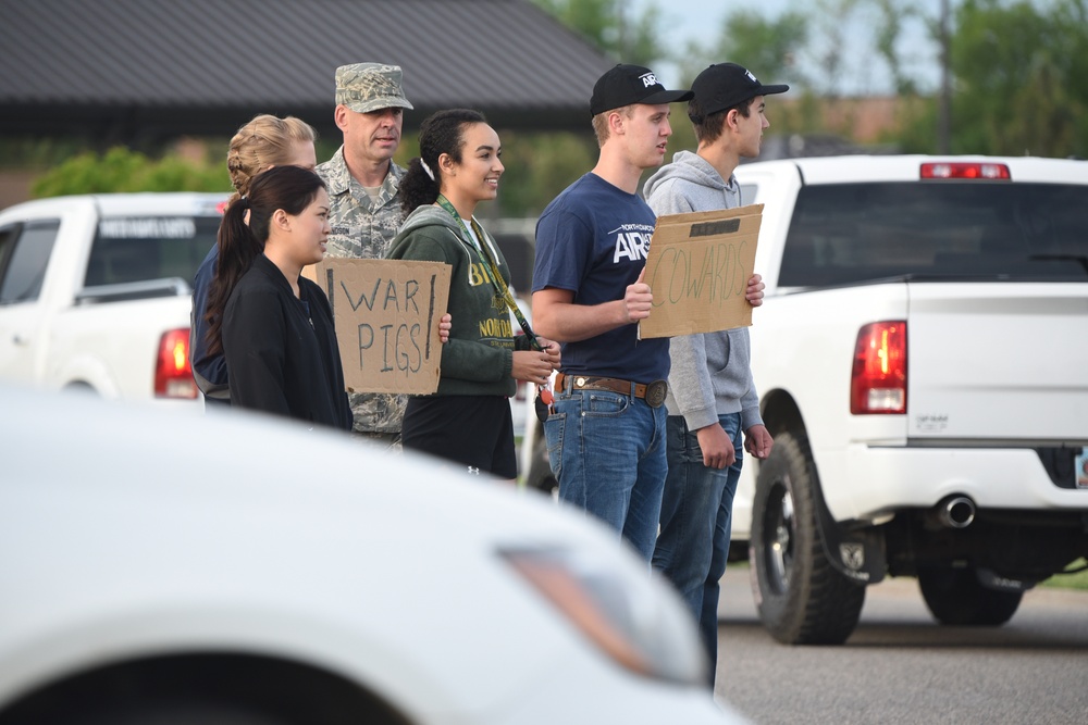 119th Wing practices for protest possibility