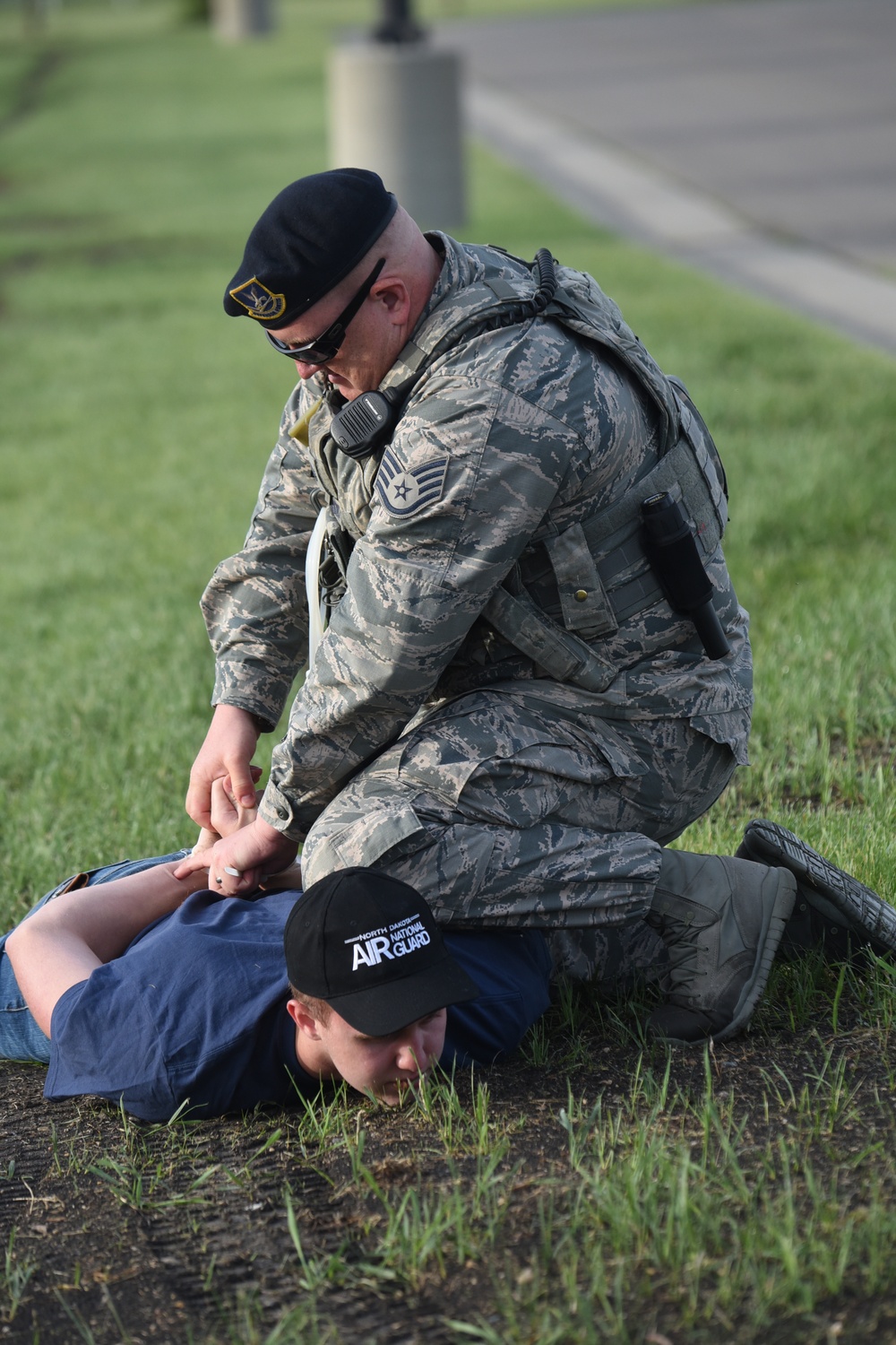 119th Wing practices for protest possibility