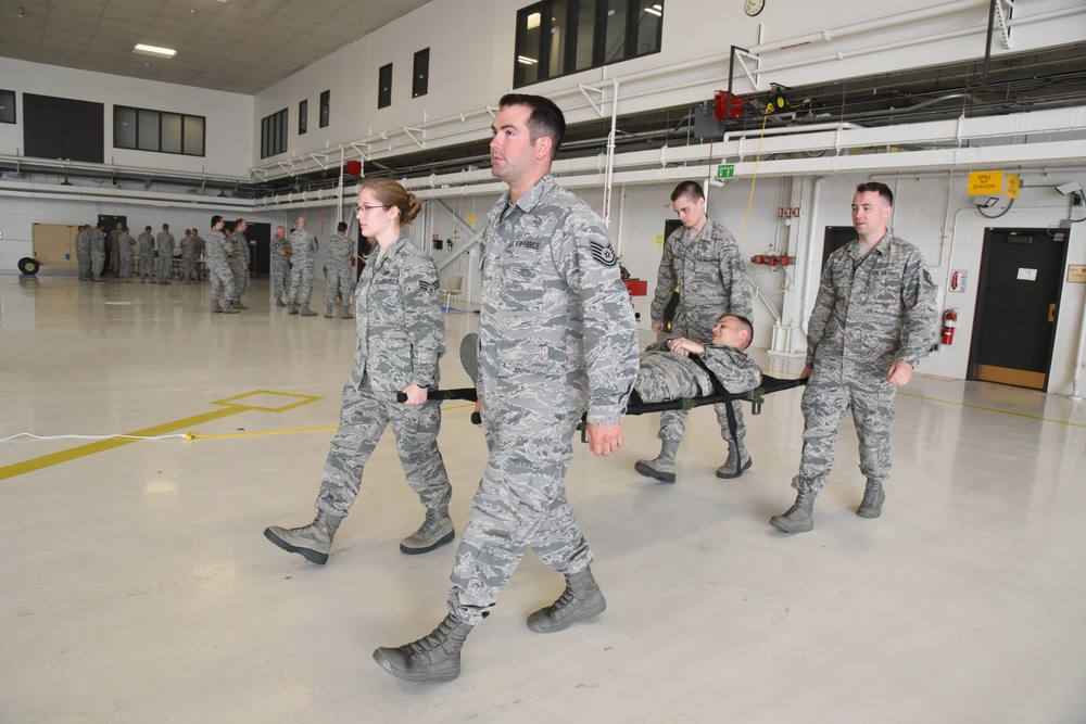 119th Wing conducts self-aid and buddy care training during unit training assembly