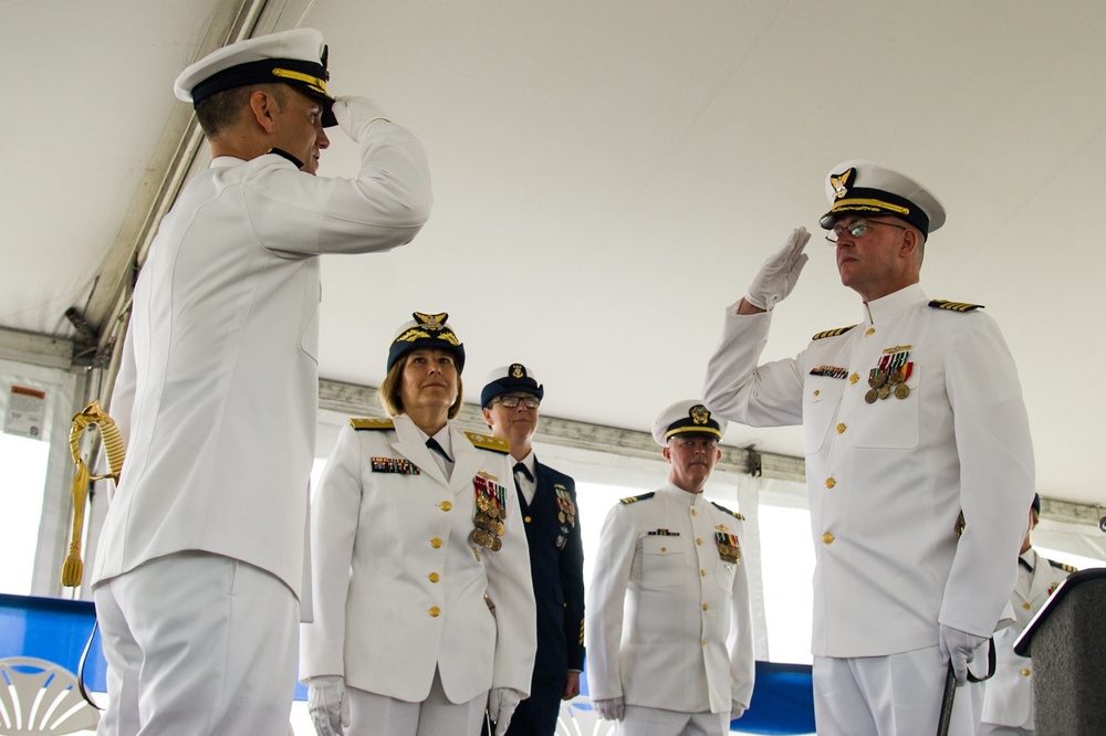 Coast Guard Sector Hampton Roads holds change-of-command ceremony in Portsmouth, Va.