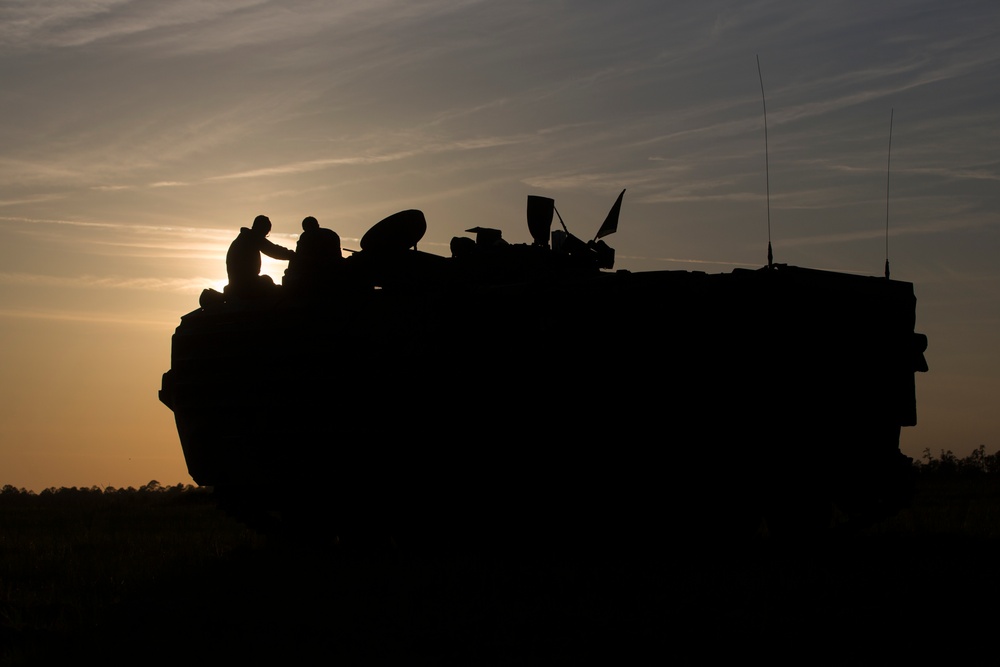 2nd AABn conducts section gunnery range