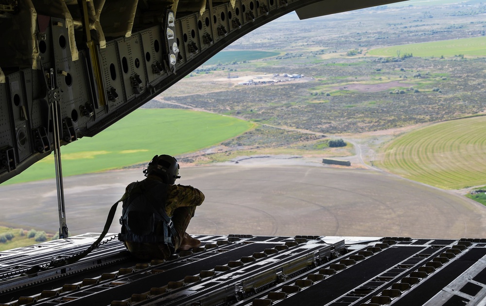 Airmen reach the summit during Rainier War