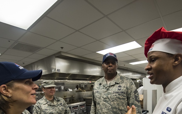 23d WG leadership visits, DFAC, ILC