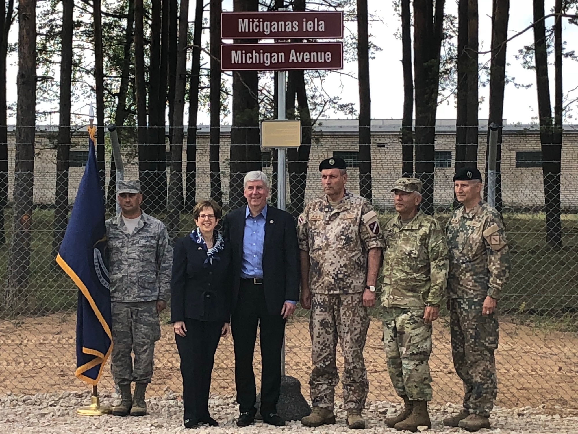 Dvids - Images - Ādaži Military Base Commemorates Michigan-Latvia  Partnership With Street Naming Ceremony [Image 5 Of 5]