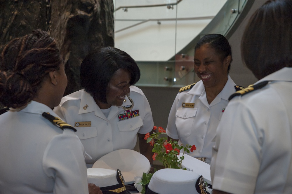 Women of Navy Recruiting Command Attend Women Helping Women Breakfast