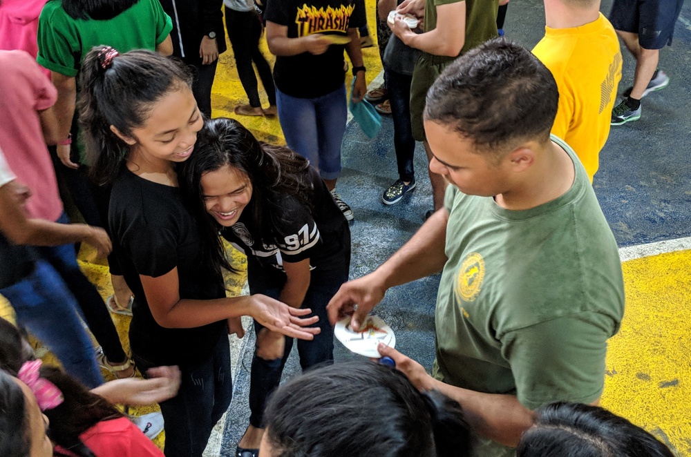 7th Fleet Sailors and Marines visit Don Bosco Street Children Village in Manila