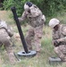 U.S. Army soldiers assemble M252 81 mm mortar system during Saber Strike 18