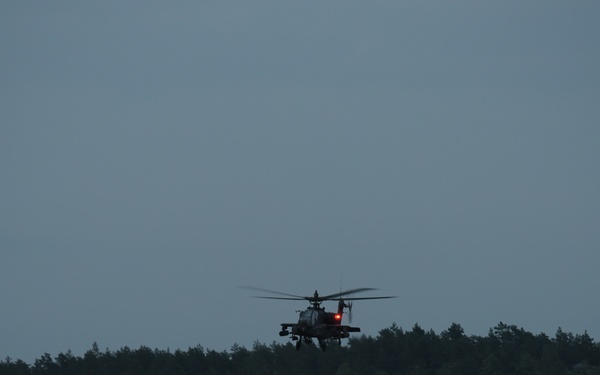 12th CAB Apache's soar over Saber Strike 18