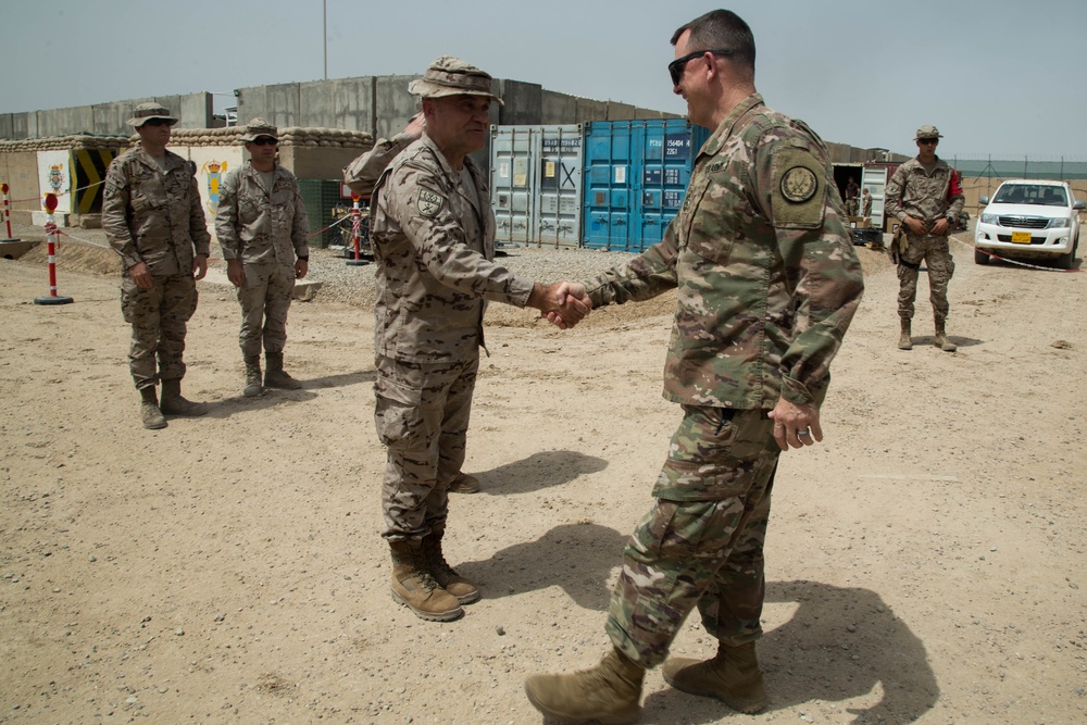 General Visit at the Besmaya Range Complex