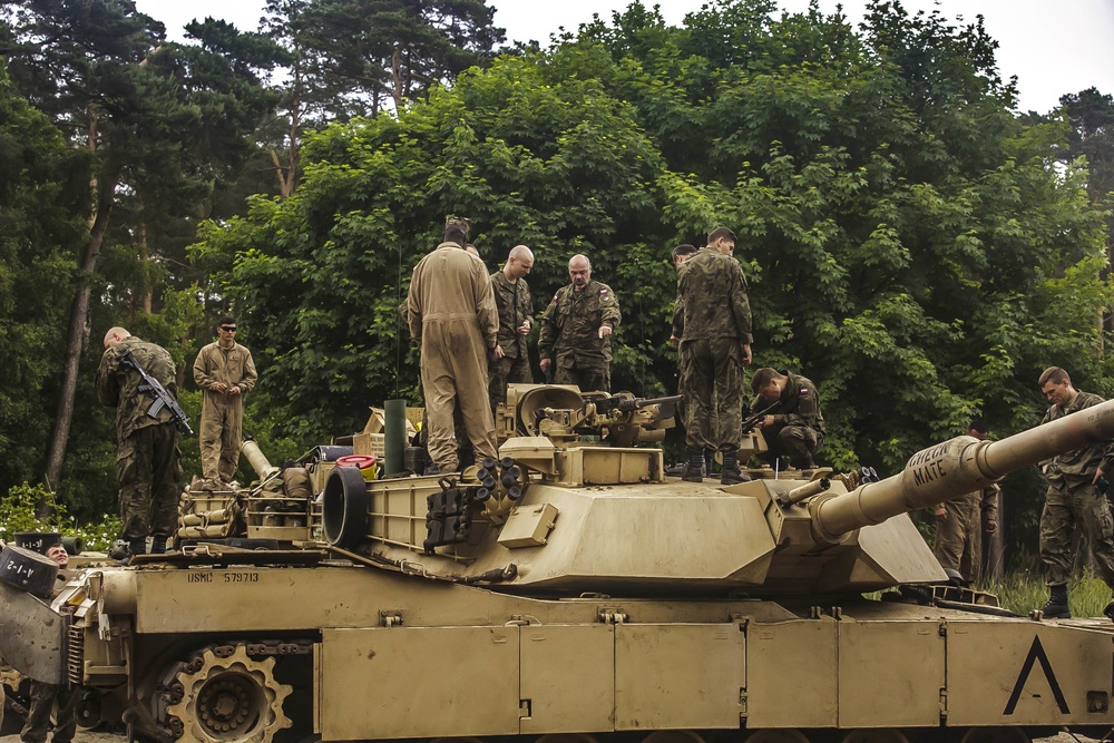 US Tanks, Polish BMP platoons bond during BALTOPS 2018
