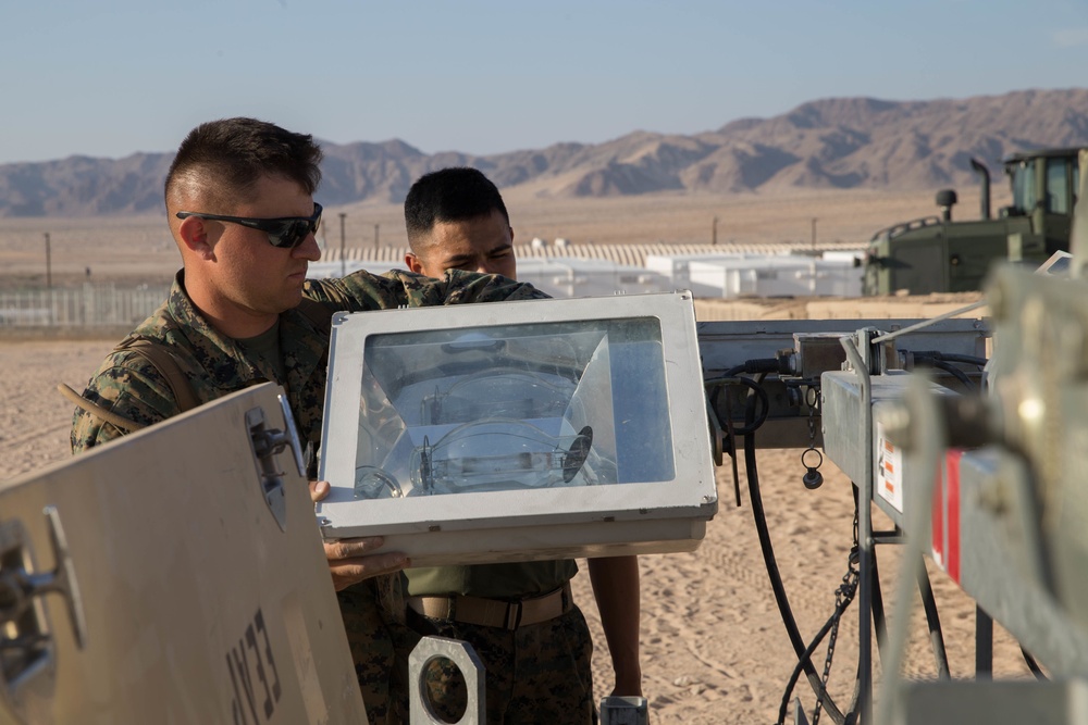 Marines with Combat Logistics Regiment 45 conduct engineering projects at Camp Wilson