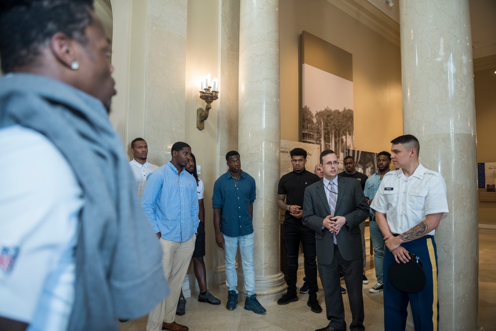 The Detroit Lions Participate in an Educational Staff Ride at Arlington National Cemetery