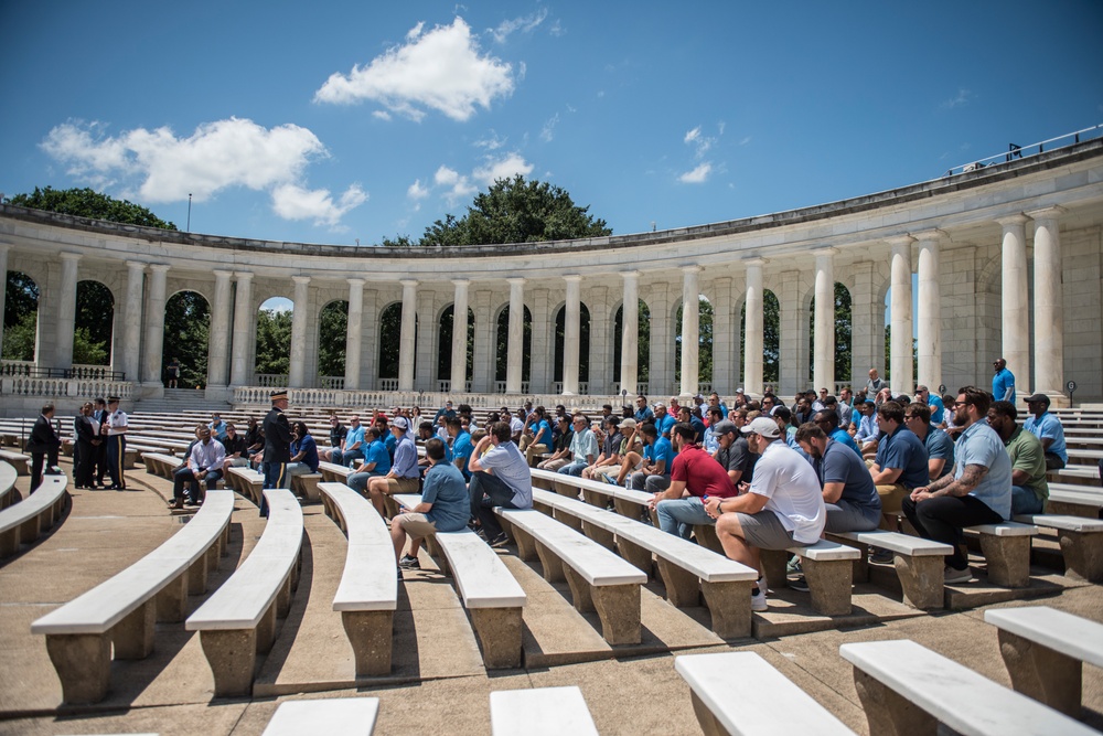 The Detroit Lions Participate in an Educational Staff Ride at Arlington National Cemetery