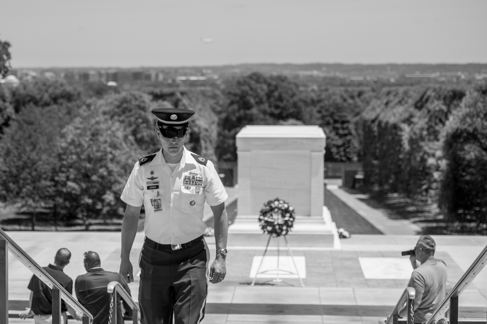 The Detroit Lions Participate in an Educational Staff Ride at Arlington National Cemetery