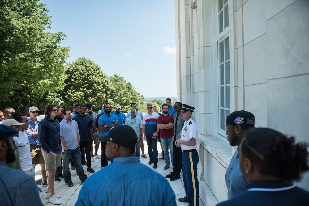 The Detroit Lions Participate in an Educational Staff Ride at Arlington National Cemetery