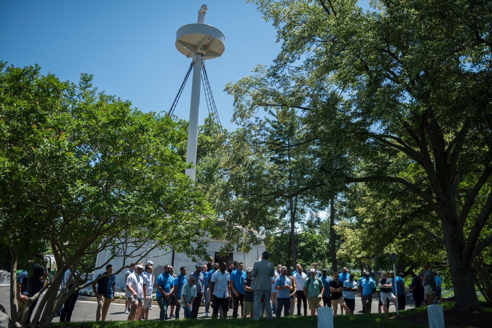 The Detroit Lions Participate in an Educational Staff Ride at Arlington National Cemetery