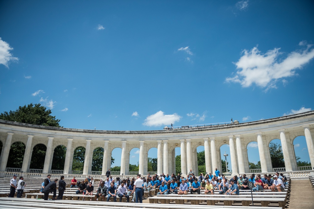 The Detroit Lions Participate in an Educational Staff Ride at Arlington National Cemetery