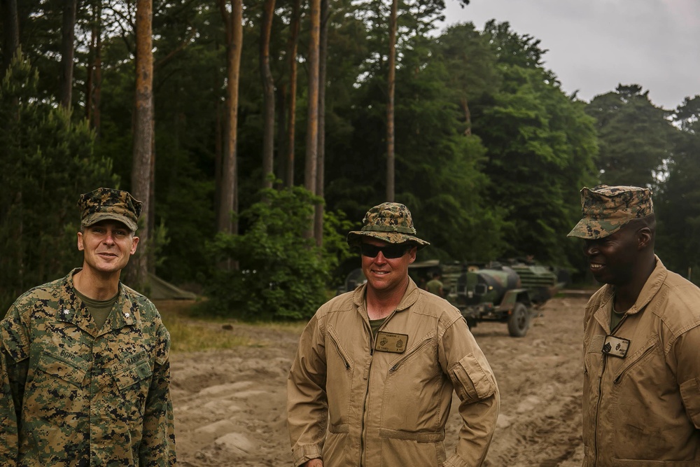 BLT 2/6 commander, sergeant major visit Marines at Ustka, Poland