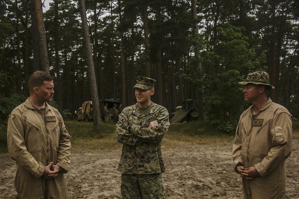 BLT 2/6 commander, sergeant major visit Marines at Ustka, Poland