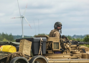 26th MEU Tank platoon, Polish BMP unit go head-to-head in mechanized assault exercise during BALTOPS