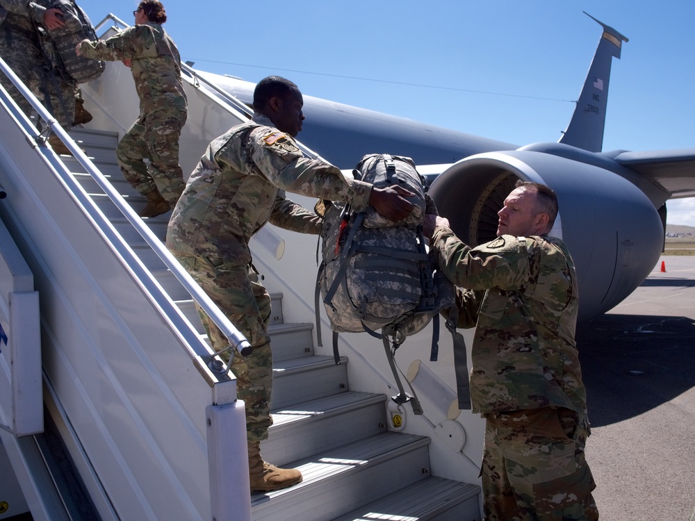 Alaska Army National Guardsmen arrive for Khaan Quest 18