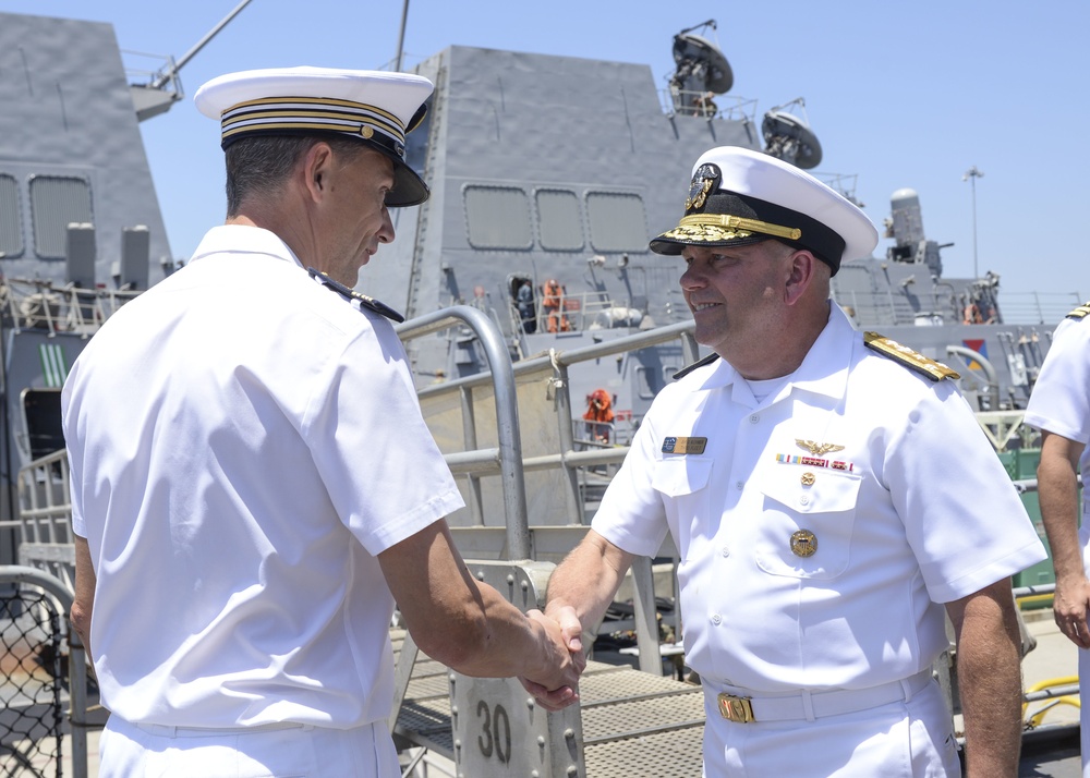 Commander, U.S. 3rd Fleet Meets with CO of French Navy Ship FS Prairial in San Diego