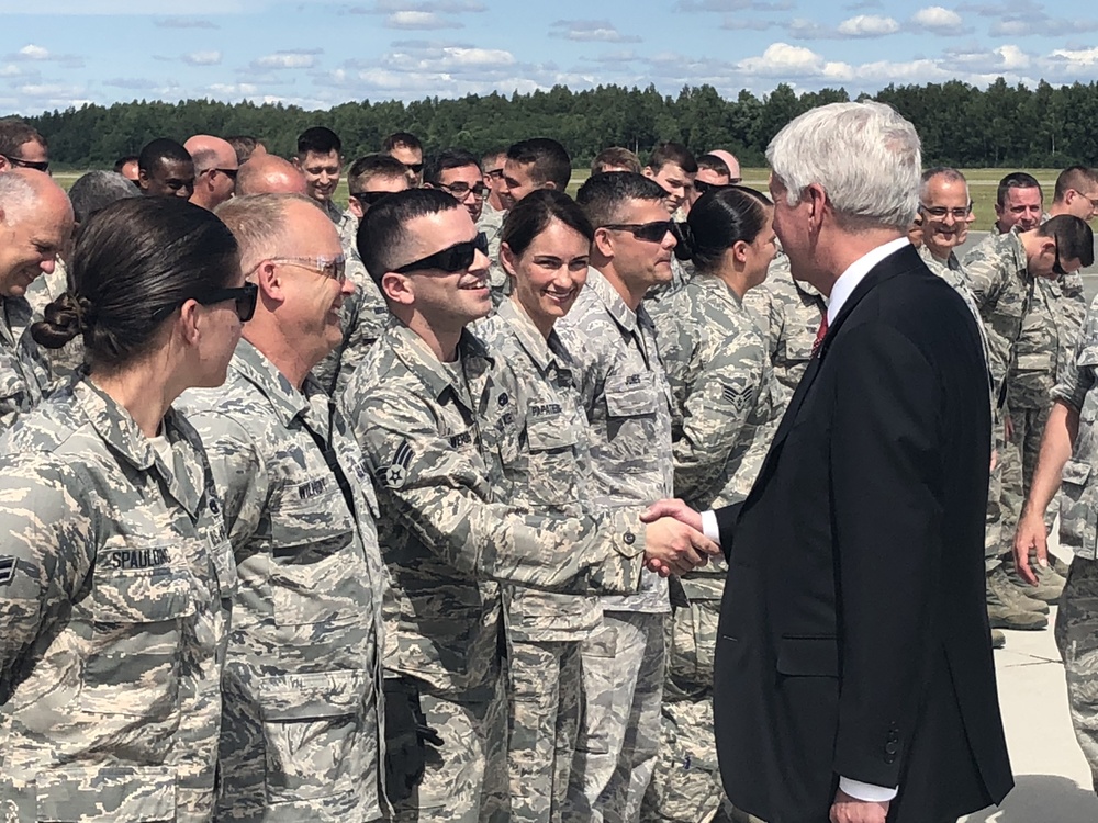 Gov. Snyder visits MI ANG at Lielvarde Air Base, Latvia