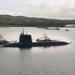 Japanese Sub Conducts Exercise with USS Frank Cable