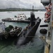 Japanese Sub Conducts Exercise with USS Frank Cable