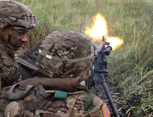 U.S. soldiers conduct training exercise at Saber Strike 18