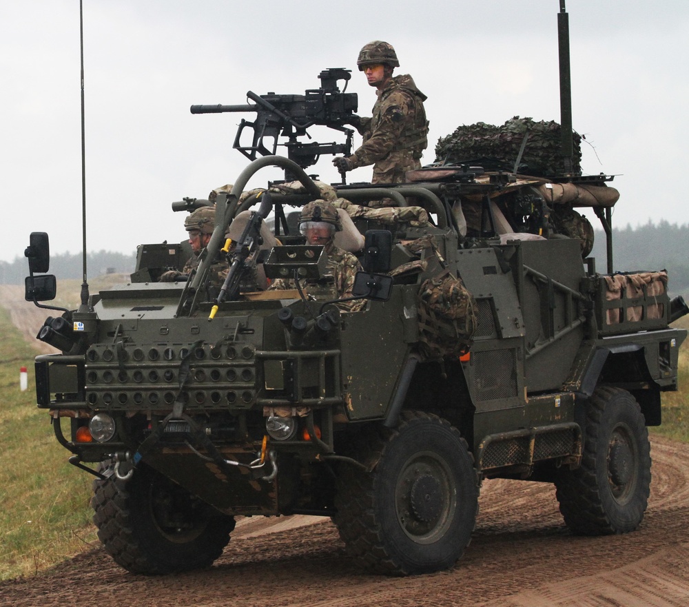 Battle Group Poland conducts combined training at Saber Strike 18