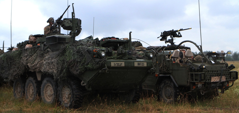Battle Group Poland conducts combined training at Saber Strike 18