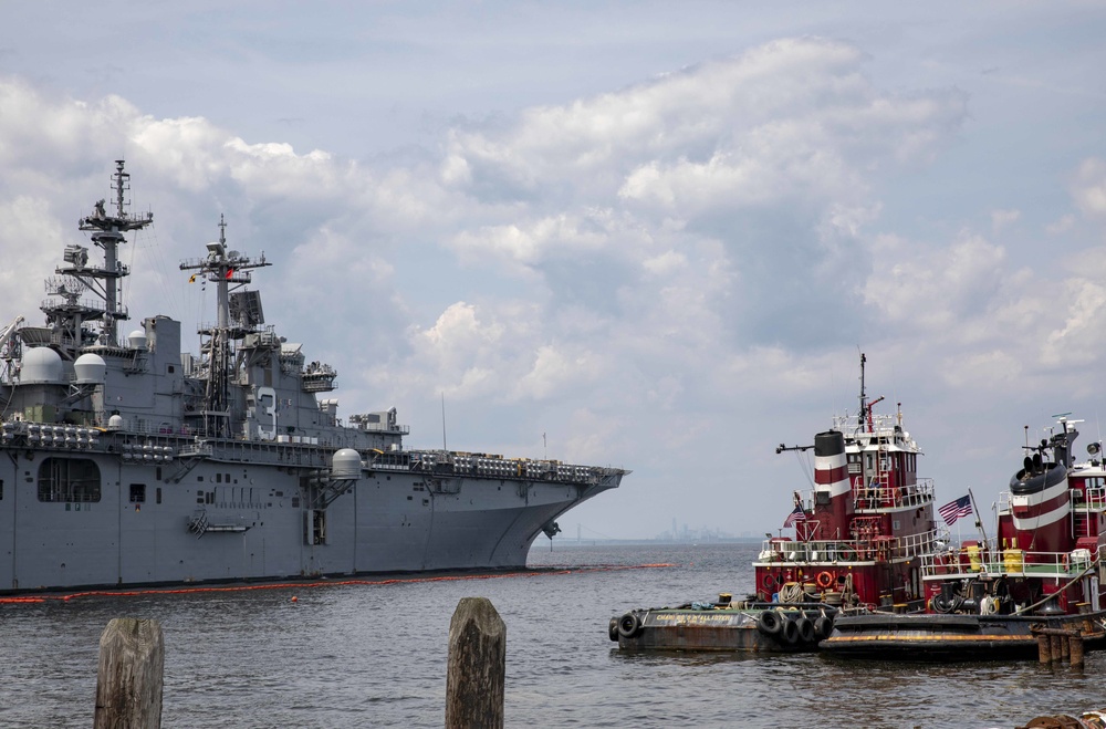 USS Kearsarge Moored at NWS Earle