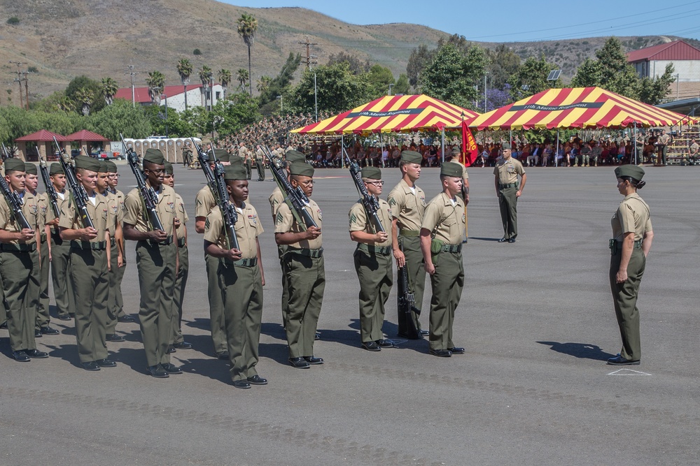 Change of Command Ceremony: 1st BN, 11th Marines, 1st MARDIV