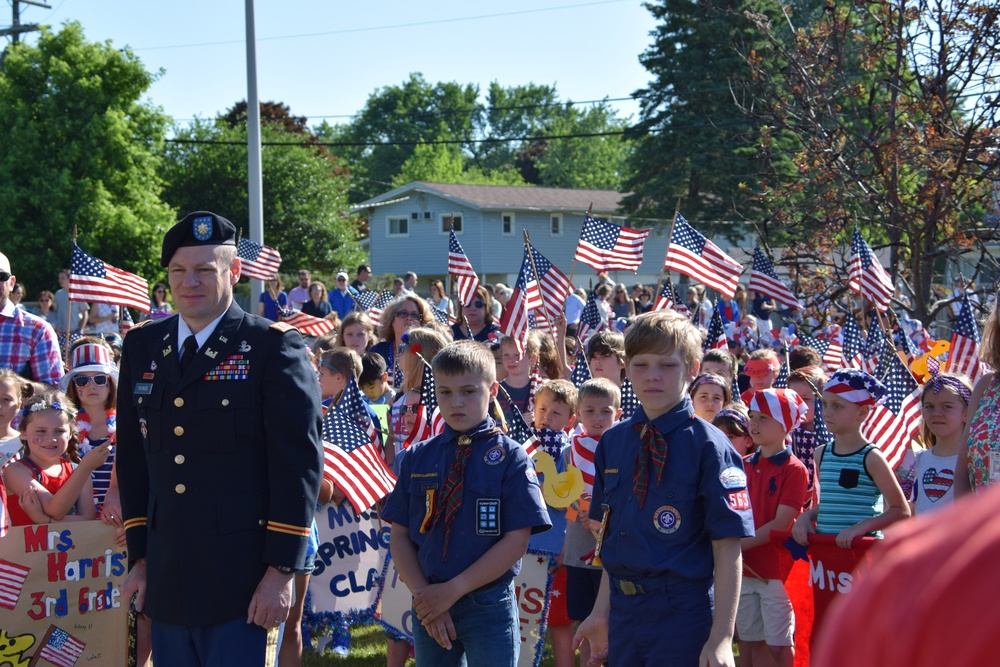 USACE Buffalo District Deputy Commander leads flag raising ceremony at local elementary school