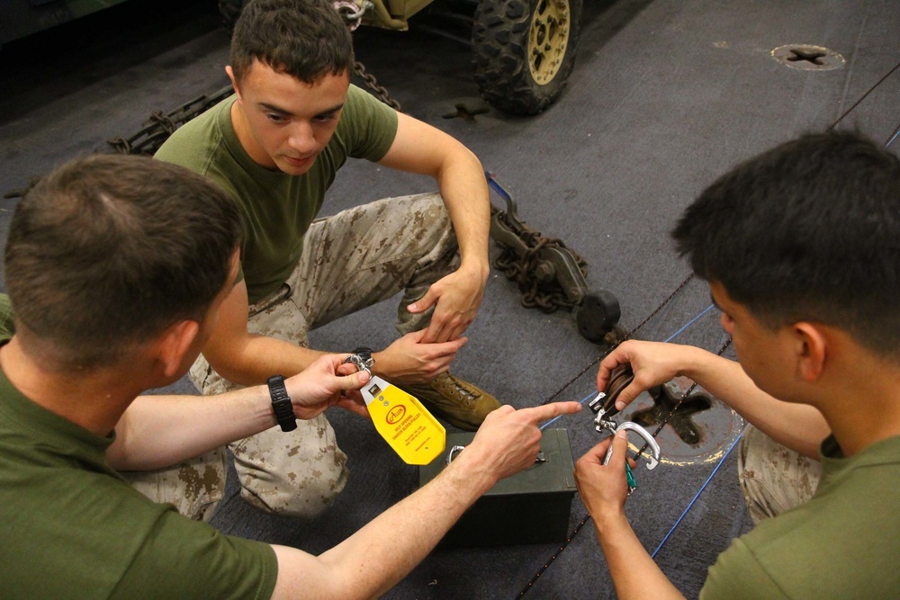 EOD familiarization aboard the New York