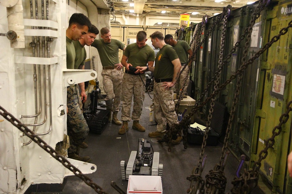 EOD familiarization aboard the New York