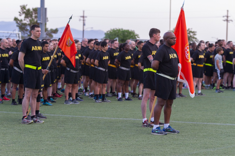 NETCOM Soldiers take part in Fort Huachuca's 243rd Army Birthday run