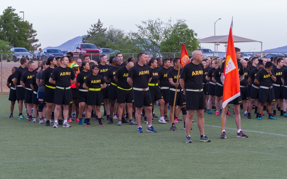 NETCOM Soldiers take part in Fort Huachuca's 243rd Army Birthday run