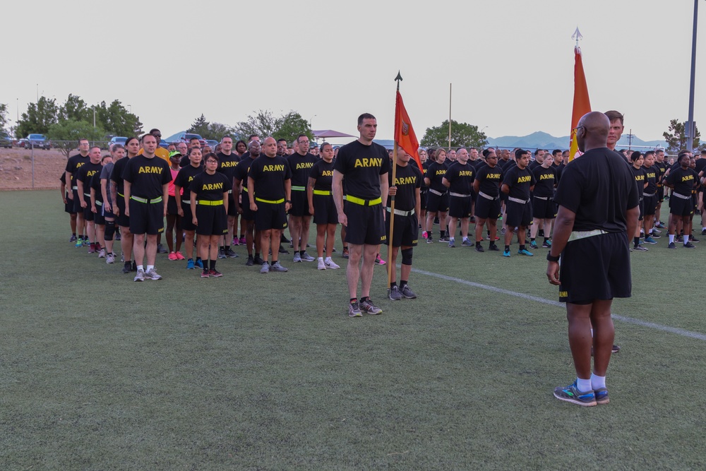 NETCOM Soldiers take part in Fort Huachuca's 243rd Army Birthday run