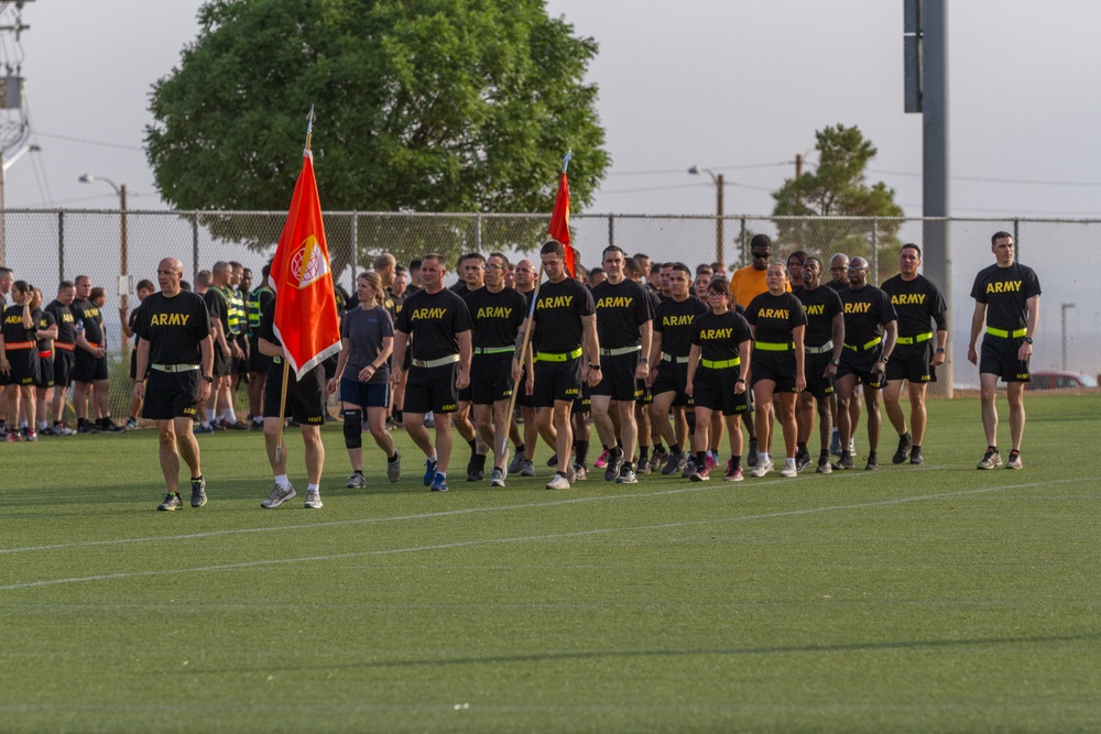 NETCOM Soldiers take part in Fort Huachuca's 243rd Army Birthday run