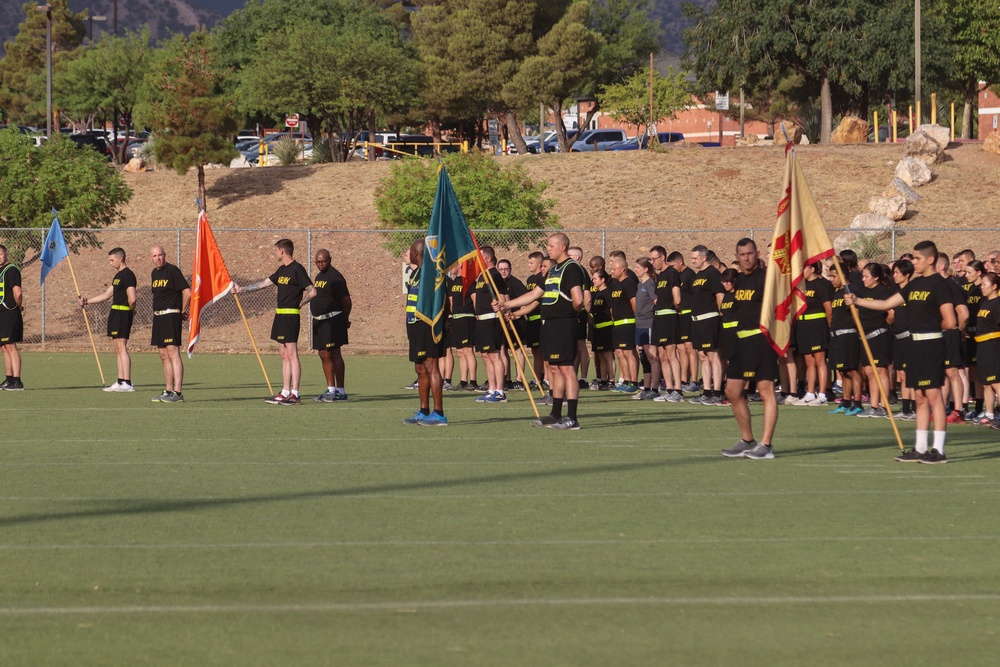 NETCOM Soldiers take part in Fort Huachuca's 243rd Army Birthday run