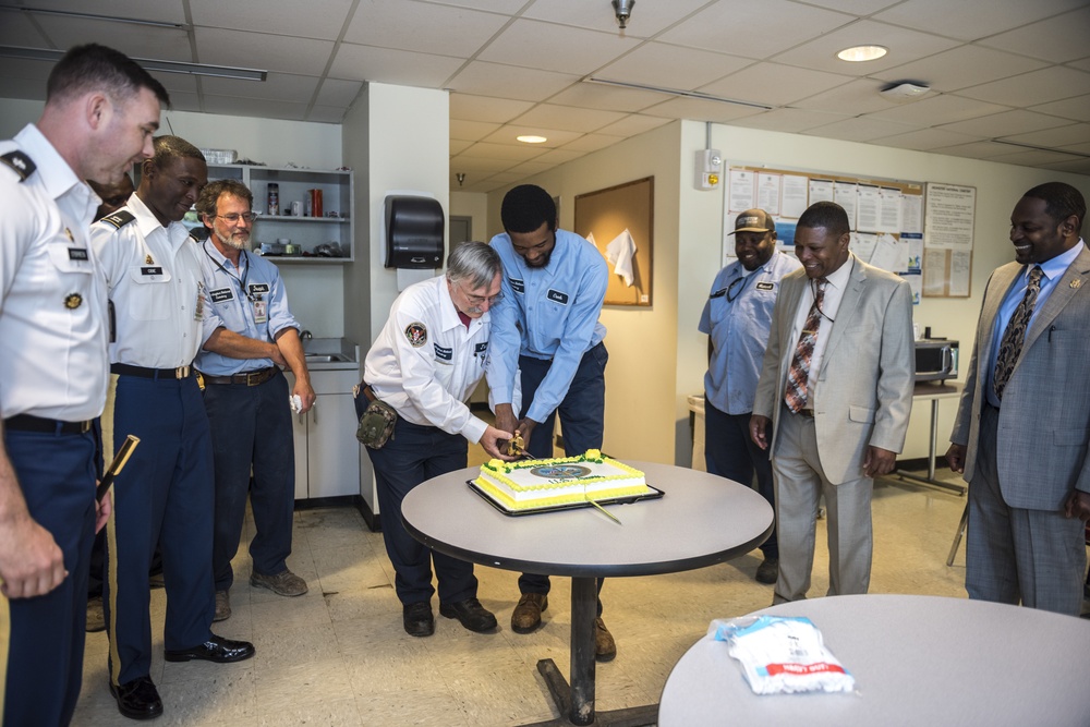Arlington National Cemetery Employees Celebrate the U.S. Army's 243rd Birthday with Two Cake Cuttings