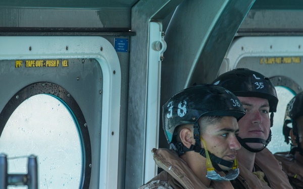 Marines Sink or Swim with Underwater Egress Training