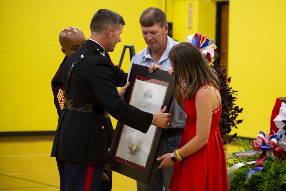 Hunter Northcutt’s Fighting Spirit Against Cancer; Earns Title Honorary Marine