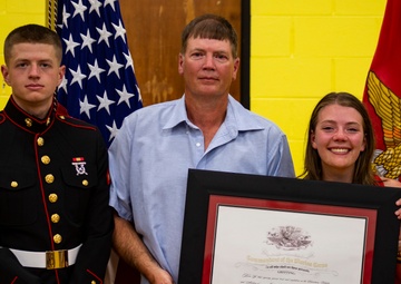 Hunter Northcutt’s Fighting Spirit Against Cancer; Earns Title Honorary Marine